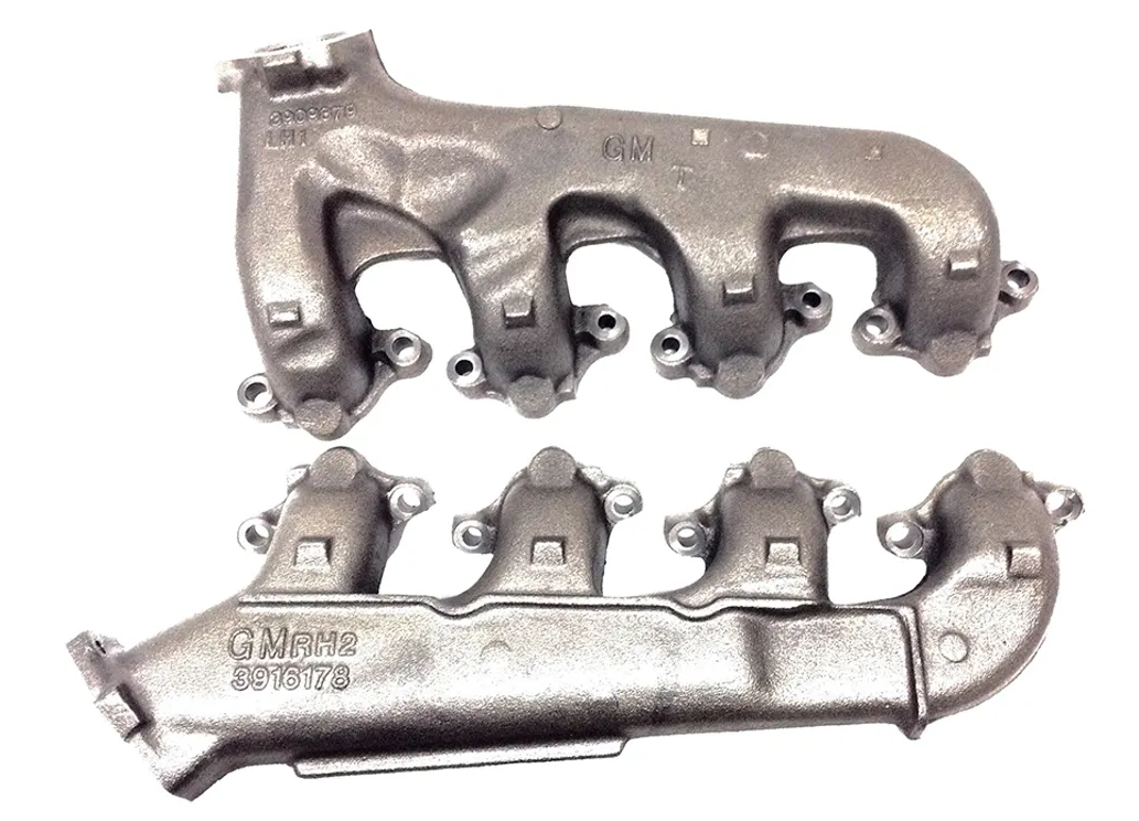 1966-1972 Chevrolet Chevelle Exhaust Manifolds - Big Block Pair W/O Air Injection Ports